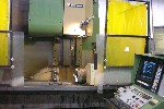 CNC VERTICAL MACHINING CENTERS: MORI SEIKI MV-55 /50 CNC MILL, 40 x 22 x 22, 50 TAPER, 15 HP, 3500 RPM, 4TH AXIS ROTARY TABLE, '86 (4478), Click to view larger photo...