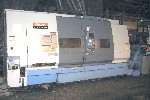 CNC TURNING CENTERS: MAZAK SLANT TURN 450 CNC LATHE, MAZATROL FUSION 640T, 28 IN CHUCK,23 IN SWING, 62 IN CENTERS, 5.5 IN BAR CAP, 40 HP, '02, Click to view larger photo...