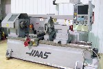 CNC TURNING CENTERS: HAAS TL-3W CNC LATHE, 30 in. SWING, 60 in. CENTERS, 30 HP, 3.5 in. BORE, STEADY REST, CNC or MANUAL, 12 in. CHUCK, 2007, Click to view larger photo...