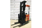 FORK LIFTS: 3500 LB, B T PRIME MOVER ELECTRIC FORKLIFT TRUCK, 249 IN. LIFT, SCISSOR REACH & TILT FORK, 36 VOLT WITH CHARGER, UP,2000, Click to view larger photo...